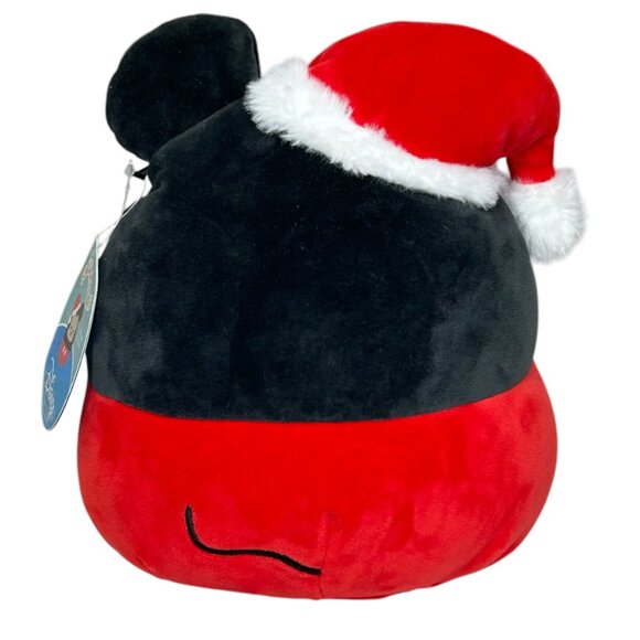 NWT SQUISHMALLOW Disney MICKEY MOUSE Christmas 8" Plush Toy w/Santa Hat 2021 - Picture 4 of 7